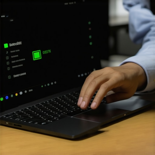 Person checking ultrabook battery status using BatteryInfoView